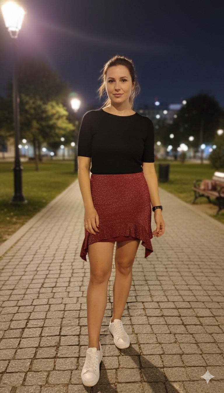 Falda corta de dama Shein talla L