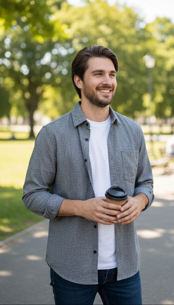 Camisa de hombre Shein talla S, M y L