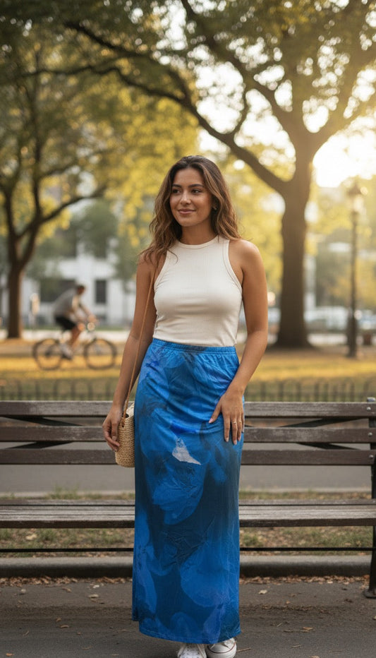 Falda larga de dama Shein talla S