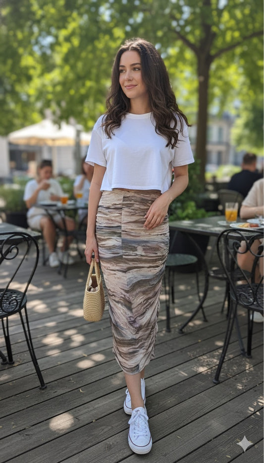 Falda larga de dama Shein talla L