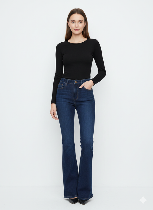 Jeans para dama bota sirena SheIn talla xs