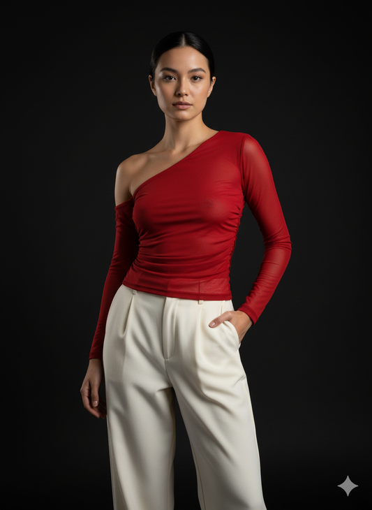 Blusa de Malla transparente Shein talla S